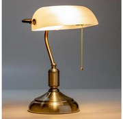 Brilagi - BANK OFFICE asztali lámpa 1xE27/60W/230V réz/fehér