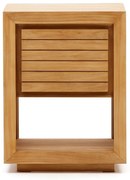 Natúr színű alacsony teakfa mosdó alatti szekrény 60x80 cm Saula – Kave Home