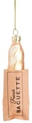 Üveg kézzel készített karácsonyfadísz 11 cm Baguette – Sass &amp; Belle