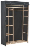 szürke szövet ruhásszekrény 110 x 40 x 170 cm