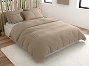 STANDO krepp ágyneműhuzat, világosbarna Ágyneműhuzat mérete: 70 x 90 cm | 140 x 200 cm