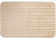 Fürdőszobaszőnyeg Csúszásgátló Puha Bolyhos bézs 45X75CM