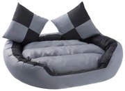 PETSTUFF® Kutyafekhely szürke/fekete 110 x 80 x 23 cm