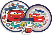 Disney Verdák Stickers Go csúszásmentes étkészlet, micro műanyag szett