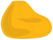 Sárga XXL Babzsákfotel Huzat