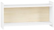 Gyerek fali polc BUBO 35x72 cm fehér/világos bükk
