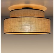 Mennyezeti lámpa BOHO 1xE27/60W/230V átm. 40 cm bézs