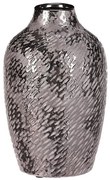 Kerámia váza - antik edény formájú, magasság 22cm, ezüst