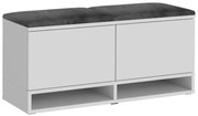 Cipőtartó ülőkével White/ Grey