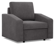 Zeus fotel, döntött kartámasz, kordbársony, bonell töltet, szürke