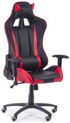 Racer irodai szék, fekete / piros