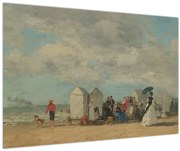 Kép - Eugène Boudin, Beach Scene, reprodukciók (90x60 cm)