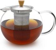 Klarstein Sencha, teáskancsó, 1,3 L, rozsdamentes acél szűrő, boroszilikát üveg, fedél