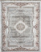 SZŐNYEG LUXESS RÖVID BOLYHOS BORDÓSZÜRKE 10137A Méretek: 120 x170