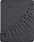 Frottír Lepedő Gumis 180x200 Vastag DeLux 190g Sötét Hamu