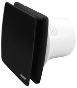 Commel elszívó ventilátor 100 mm, záró lamellával, golyóscsapágyas fekete 12 W, 95 m³/h , 34 dB