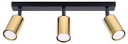 Sollux SL.1384 - Spotlámpa WINX 3xGU10/10W/230V fekete/arany