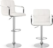 MIADOMODO Bárszék 2 db karfás fehér