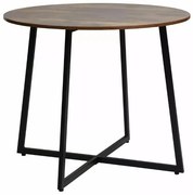 Kerek étkezőasztal LUNA 90 cm, rusztikus barna
