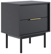 ELI fekete éjjeliszekrény