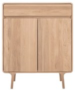 Fawn tömör tölgyfa komód fiókkal - Gazzda