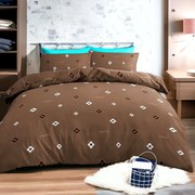 Pamut ágynemű ROMEA BROWN 3 részes 140X200 cm