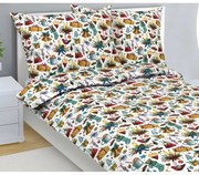 Bellatex Karácsony karácsonyi pamut ágyneműhuzat, 140 x 200 cm, 70 x 90 cm