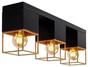 Lucide 21120/03/30 - Mennyezeti lámpa RIXT 3xE27/40W/230V fekete