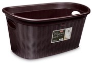 STEFANPLAST Mosodai kosár 35 l, 58x38x28cm, barna, barna