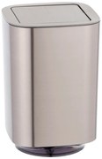 Fényes ezüstszínű műanyag szemetes 5,5 l Auron – Wenko