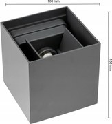 Fali kerti lámpa Led G9 Homlokzati fali lámpa Kültéri Felső Alsó