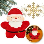 Bársony díszpárna SANTA CLAUS, piros