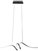 LED Csillár zsinóron LOOP LED/28W/230V fekete