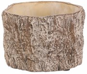 Virágcsomagoló fa kérgét utánzó, 16 x 16 x 10 cm,beton