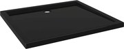vidaXL téglalap alakú fekete ABS zuhanytálca 80 x 90 cm