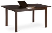 Összecsukható étkezőasztal 120-150 x 80 cm, diófa