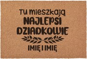 Lábtörlő Személyre szabott Nagymama Nagypapa Napja Ajándék Kókusz 60x40