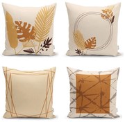 Narancssárga-bézs párnahuzat szett 4 db-os 43x43 cm - Minimalist Cushion Covers