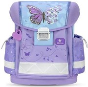 Iskolatáska, fémcsat, BELMIL Classy Purple Blue Butterfly, pillangó (BL40313AG61L)