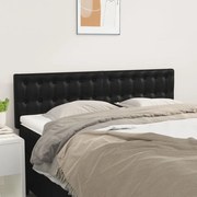 2 db fekete műbőr fejtámla 72 x 5 x 78/88 cm