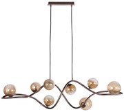 ONLI - Csillár zsinóron FRIDA 8xG9/10W/230V réz