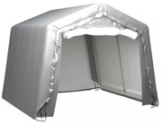 szürke acél tárolósátor 300 x 300 cm