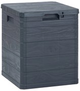 antracitszürke kerti tárolóláda 90 L