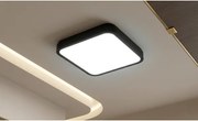 Brilagi-LED fürdőszobai mennyezeti lámpa érzékelővel ZENNA LED/18W/230V 28,5x28,5 cm IP44 fekete