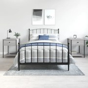 2 db szürke sonoma színű szerelt fa éjjeliszekrény 44x45x58 cm