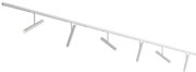 Modern sínrendszer fehér színben, 6 fehér spotlámpával, 1 fázisú - Slimline Avery