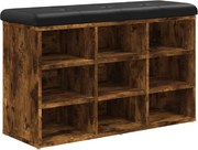 vidaXL füstös tölgy színű szerelt fa cipőpolc 82 x 32 x 50 cm