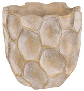 Plástev beton virágtartó, méret S, bézs-arany