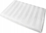 Damaszt lepedő 180x240 Tivoli fehér csíkos 1 cm 140 g/m2 szatén