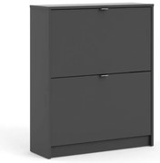 Szürke billenő ajtós cipőtartó Shoes – Tvilum